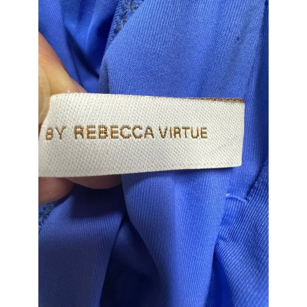 BECCA by REBECCA VIRTUE Gracelyn High Neck One Piece Swimsuit, Lapis, Sz M